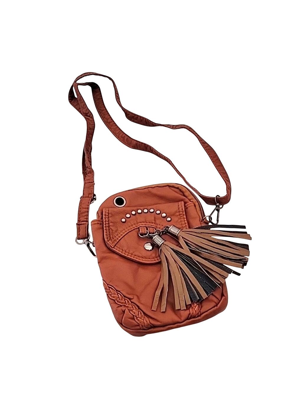 New in Bag Crossbody Leather Mini Purse/Bag 8" x 6" x1" Adjustable Strap (NWT)